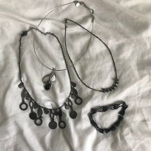 Black Necklace Jewelry Bundle